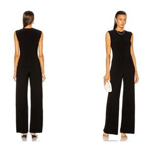 NWT Norma Kamali Black Sleeveless Jumpsuit XS Jersey Quiet Luxury Minimalist
